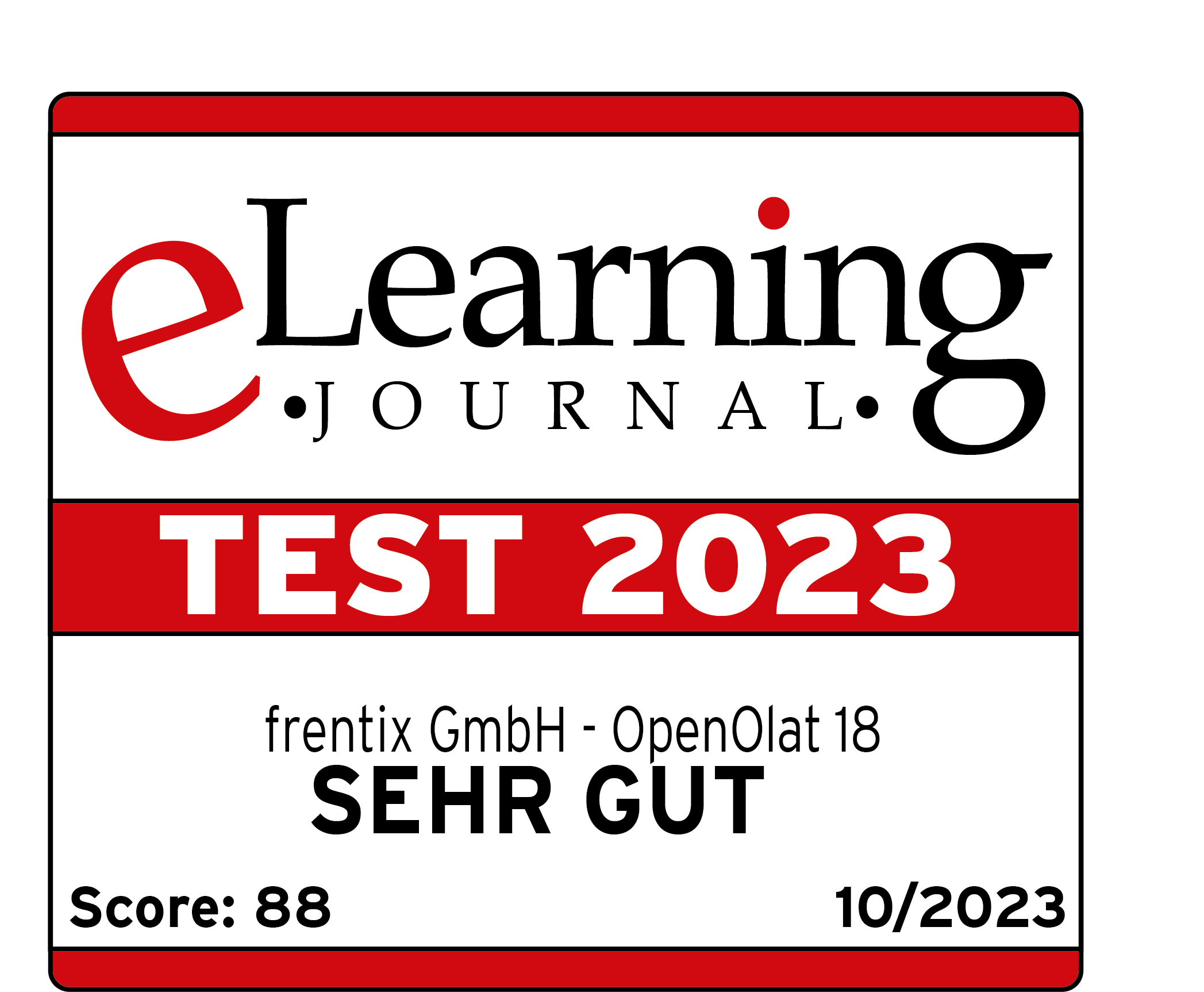The OpenOlat LMS got a high score in the e-learning journal ranking